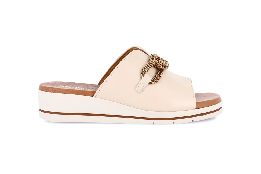 Ciabatta con leggera zeppa | FIDE CI0880 - BEIGE | Grünland