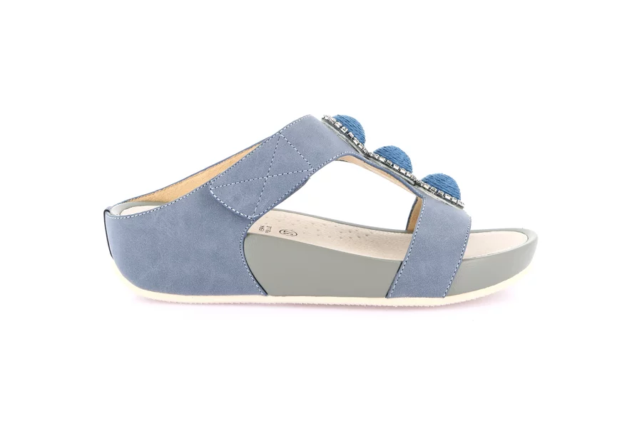 Super stoßdämpfende Sandale | DIRA  CI0881 - JEANS | Grünland
