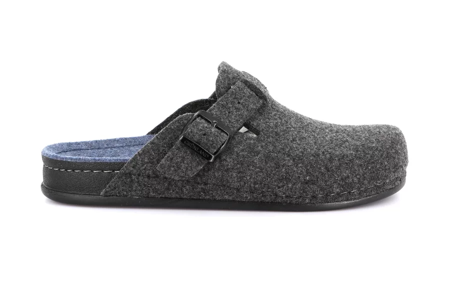 Felt winter slipper | REPS CI1016 - ANTRACITE-INDACO | Grünland