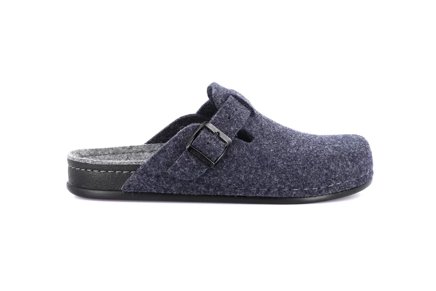 Winterslipper aus Filz | REPS CI1016 - BLU-GRIGIO | Grünland