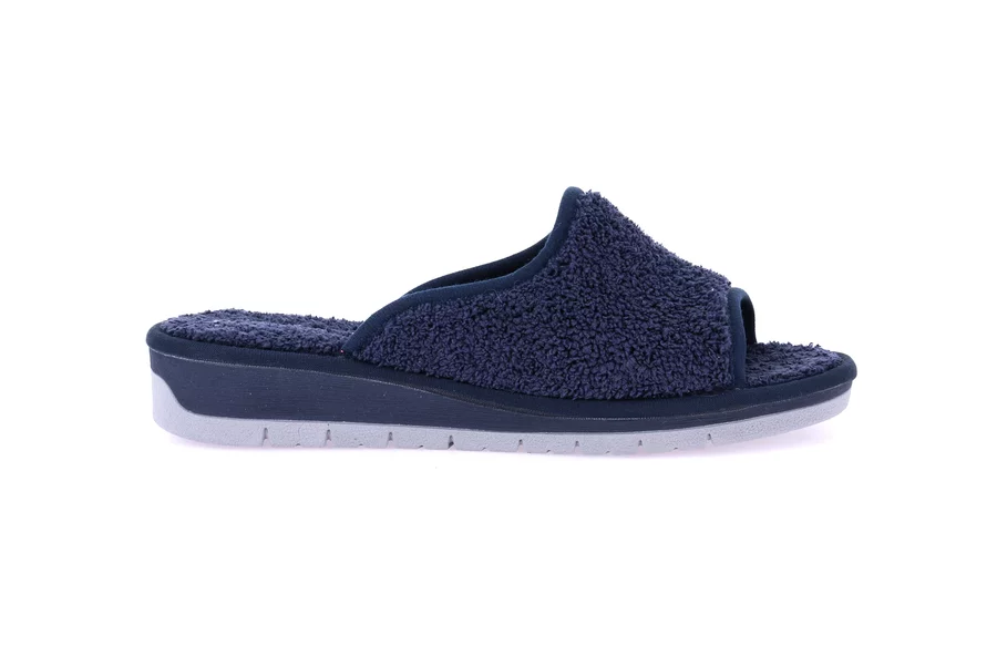 Open toe terry cloth slipper | DOLA CI1317 - BLUE | Grünland