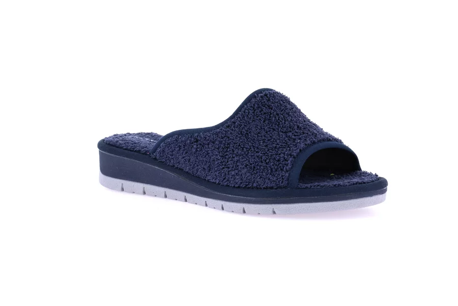 Open toe terry cloth slipper | DOLA CI1317 - BLUE | Grünland