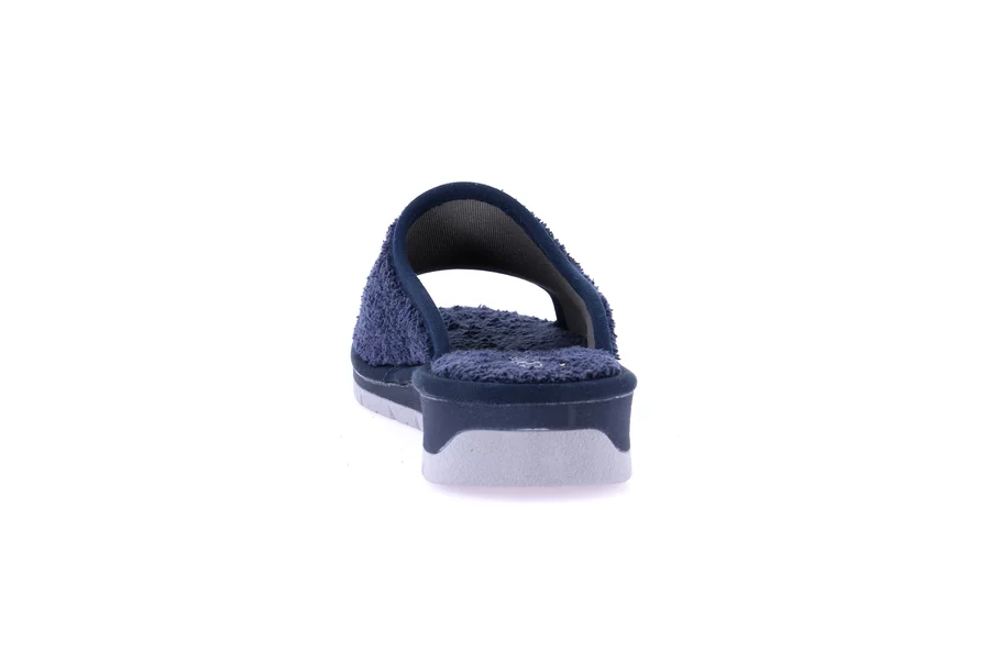 Open toe terry cloth slipper | DOLA CI1317 - BLUE | Grünland