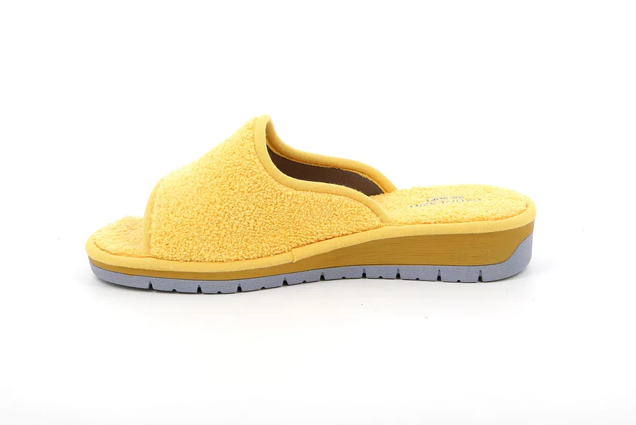 Open toe terry cloth slipper | DOLA CI1317 - YELLOW | Grünland