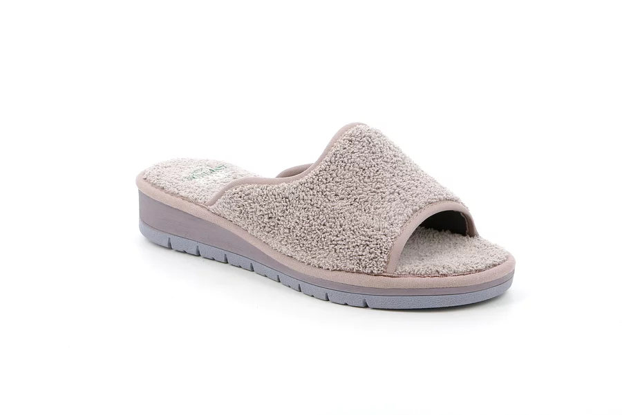 Open toe terry cloth slipper | DOLA CI1317 - PERLA | Grünland