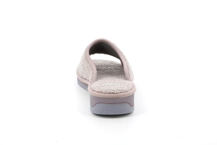 Open toe terry cloth slipper | DOLA CI1317 - PERLA | Grünland