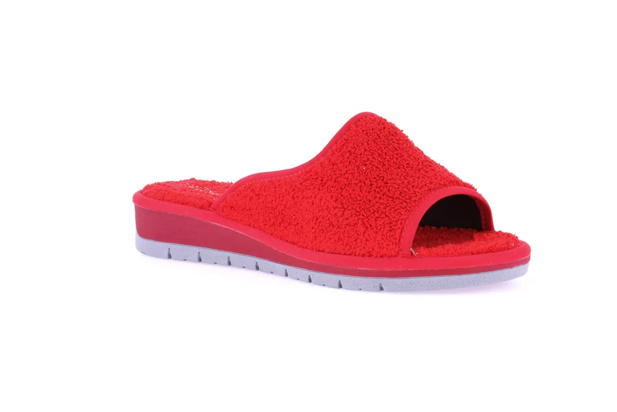 Open toe terry cloth slipper | DOLA CI1317 - RED | Grünland