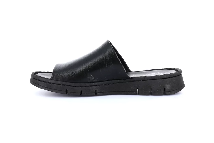 Comfort slipper with a sporty style | GITA CI1834 - BLACK | Grünland