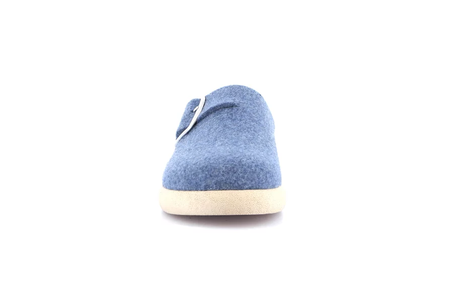 Regenerated wool slipper | HOLL CI1872 - INDACO | Grünland