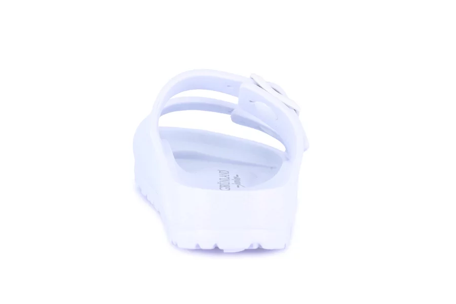 Ciabatta in EVA a  doppia fibbia | KUBE CI1886 - BIANCO | Grünland Junior
