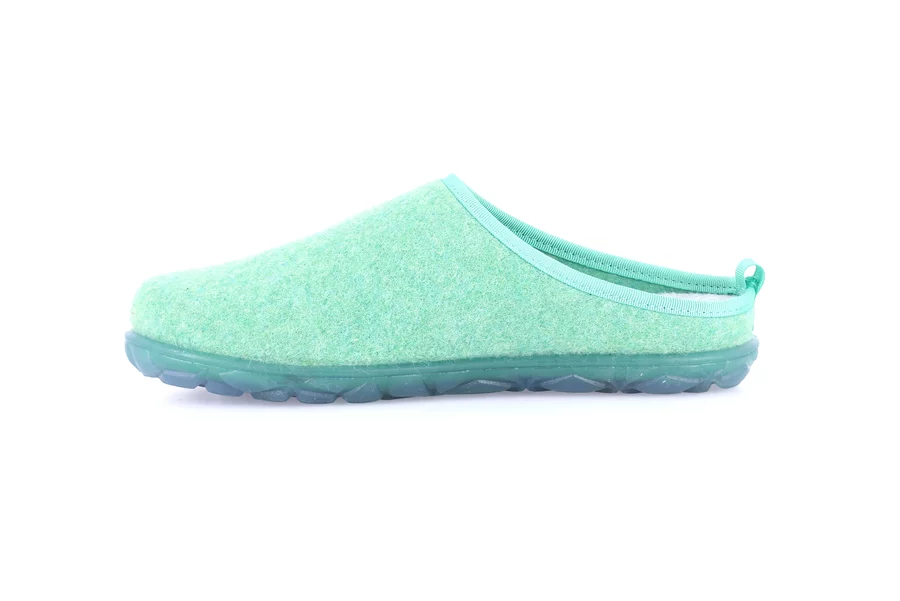 Recycled felt slipper | KIKO CI1904 - BASILICO | Grünland