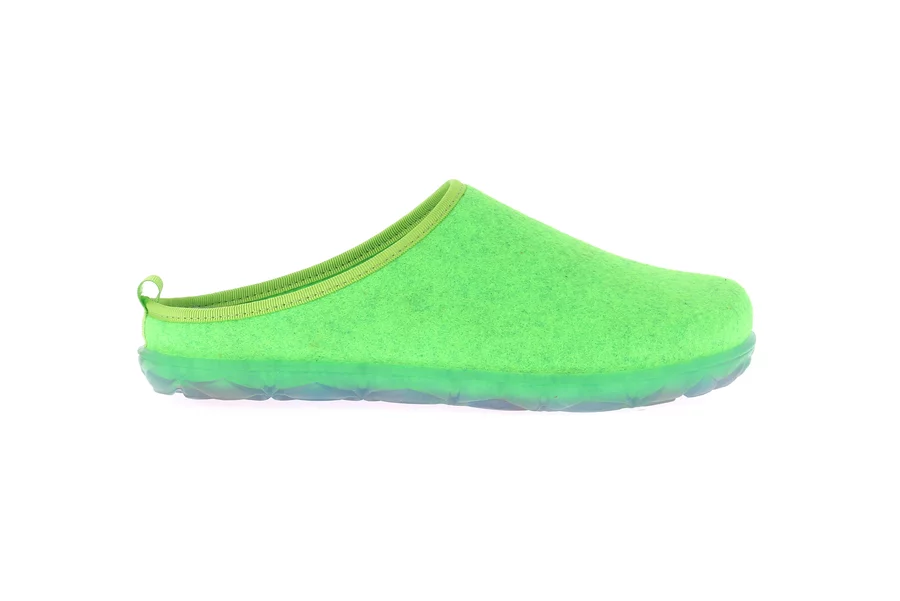 Hausschuhe aus recyceltem Filz | KIKO CI1904 - VERDE-FLUO | Grünland