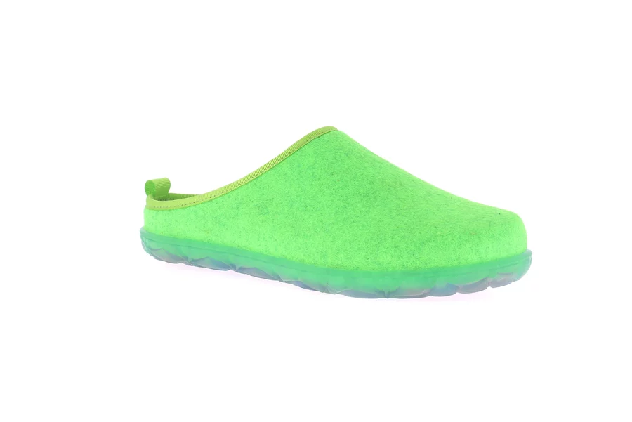 Recycled felt slipper | KIKO CI1904 - VERDE-FLUO | Grünland