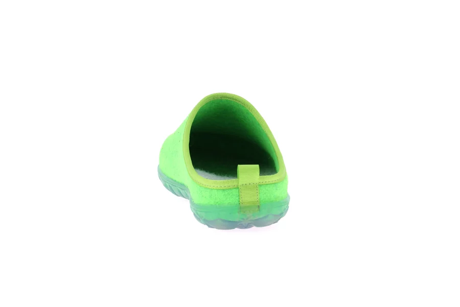 Recycled felt slipper | KIKO CI1904 - VERDE-FLUO | Grünland