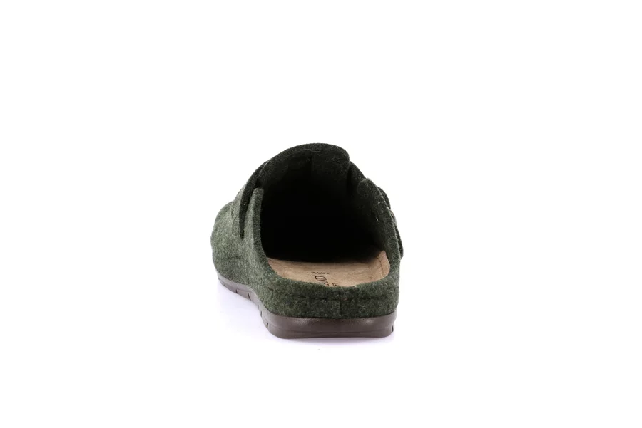 Men's felt slipper | SIRU CI2442 - OLIVA | Grünland