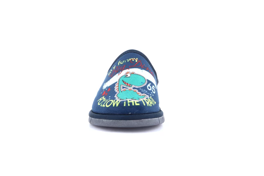 FIMO slipper with designs CI2477 - BLUE | Grünland Junior