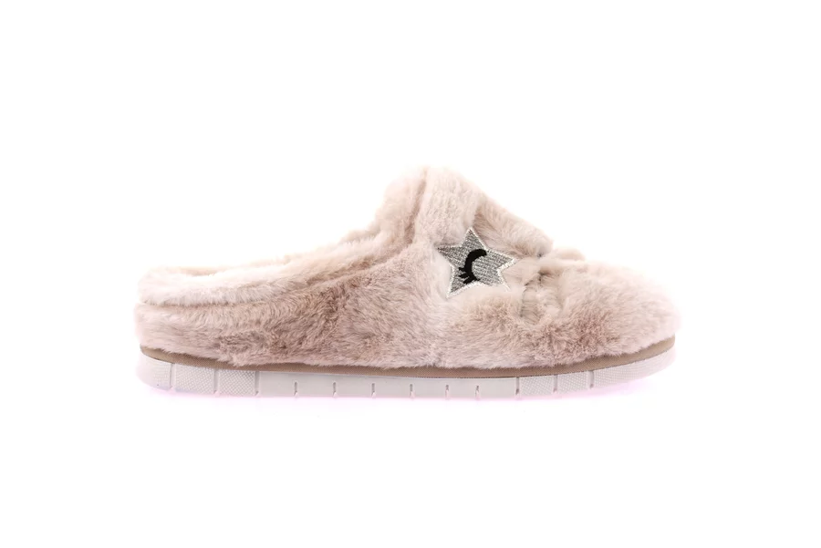 Junior faux fur slipper | FIMO CI2480 - PANNA | Grünland Junior