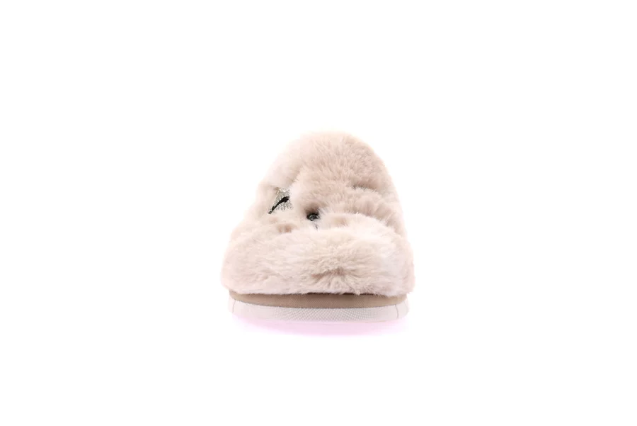 Junior faux fur slipper | FIMO CI2480 - PANNA | Grünland Junior