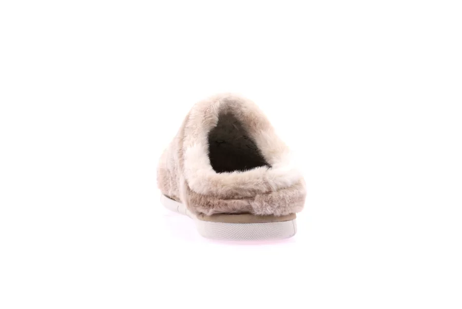 Junior faux fur slipper | FIMO CI2480 - PANNA | Grünland Junior