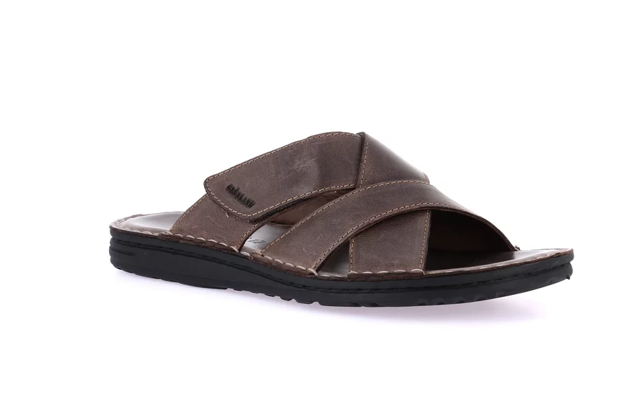 Slipper with crossed bands | LAPO CI2494 - CAFFE' | Grünland