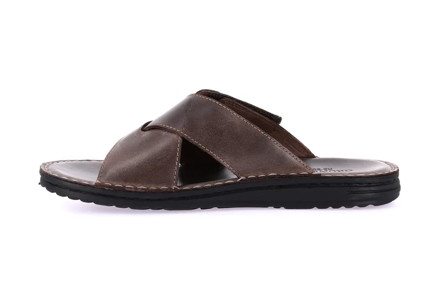 Slipper with crossed bands | LAPO CI2494 - CAFFE' | Grünland