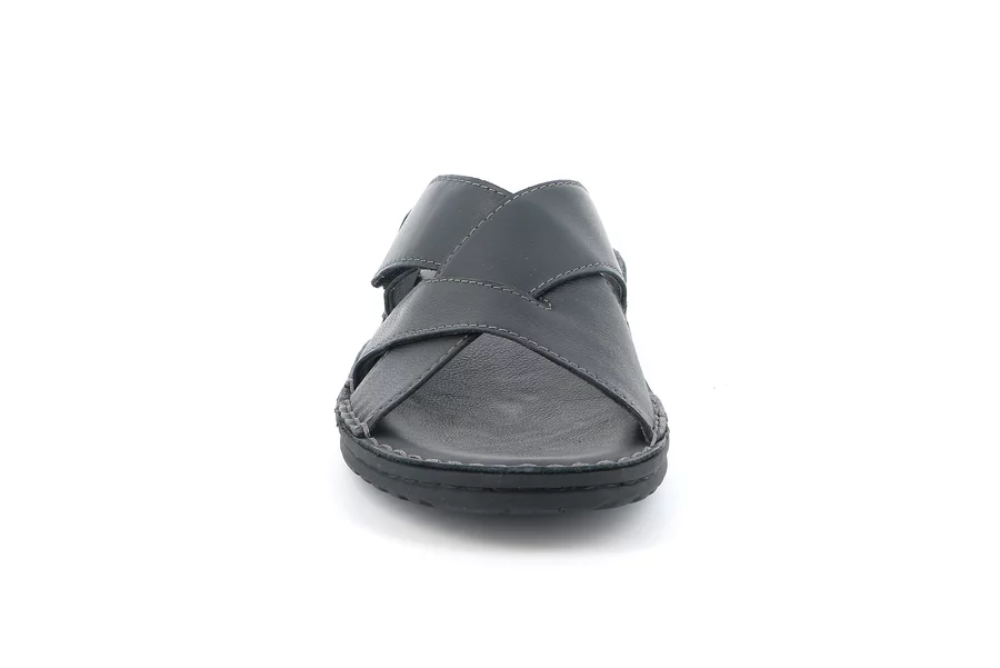 Sandale mit gekreuzten Bändern | LAPO CI2494 - SCHWARZ | Grünland