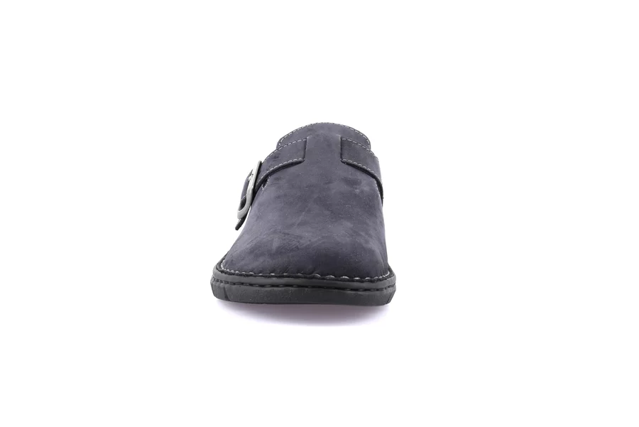 Sabot for men in genuine leather | EBRO CI2514 - BLUE | Grünland