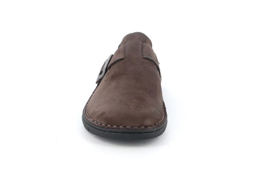 Sabot for men in genuine leather | EBRO CI2514 - FANGO | Grünland