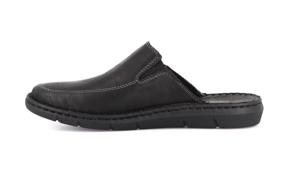 Men's slipper with H fit | EBRO CI2517 - BLACK | Grünland