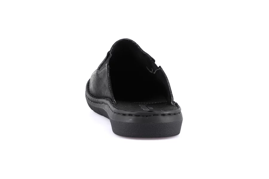 Men's slipper with H fit | EBRO CI2517 - BLACK | Grünland