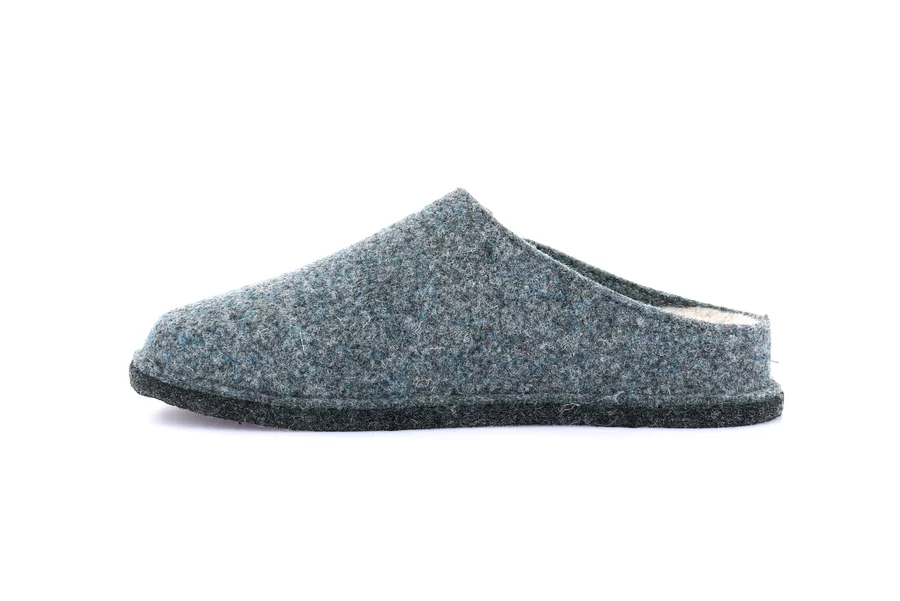 Slipper 100% wool felt | KLOS CI2553 - JEANS-PANNA | Grünland