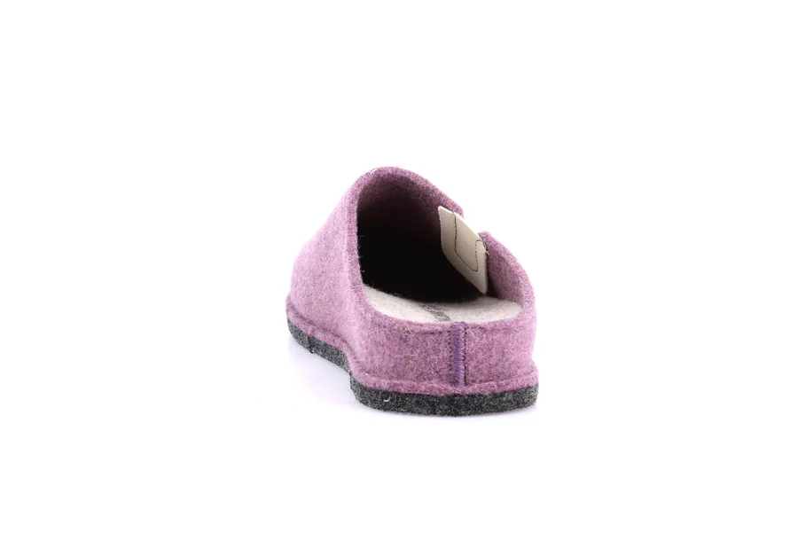 Slipper 100% wool felt | KLOS CI2553 - LAVANDA | Grünland