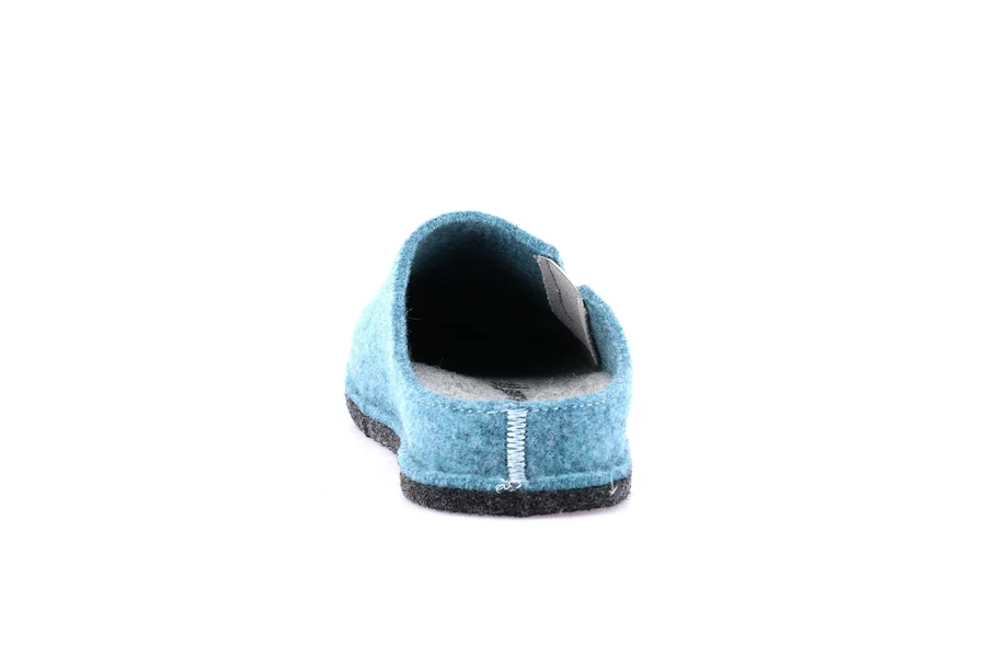 Slipper 100% wool felt | KLOS CI2553 - SKY-CENERE | Grünland