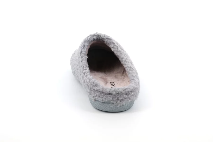 Soft teddy slipper | GLES CI2568 - GREY | Grünland