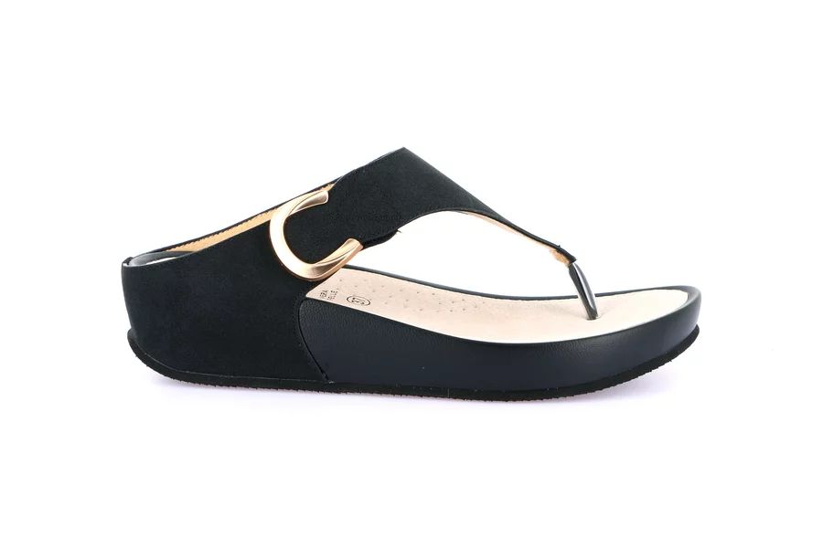 Infradito super ammortizzante | DIRA CI2578 - NERO | Grünland