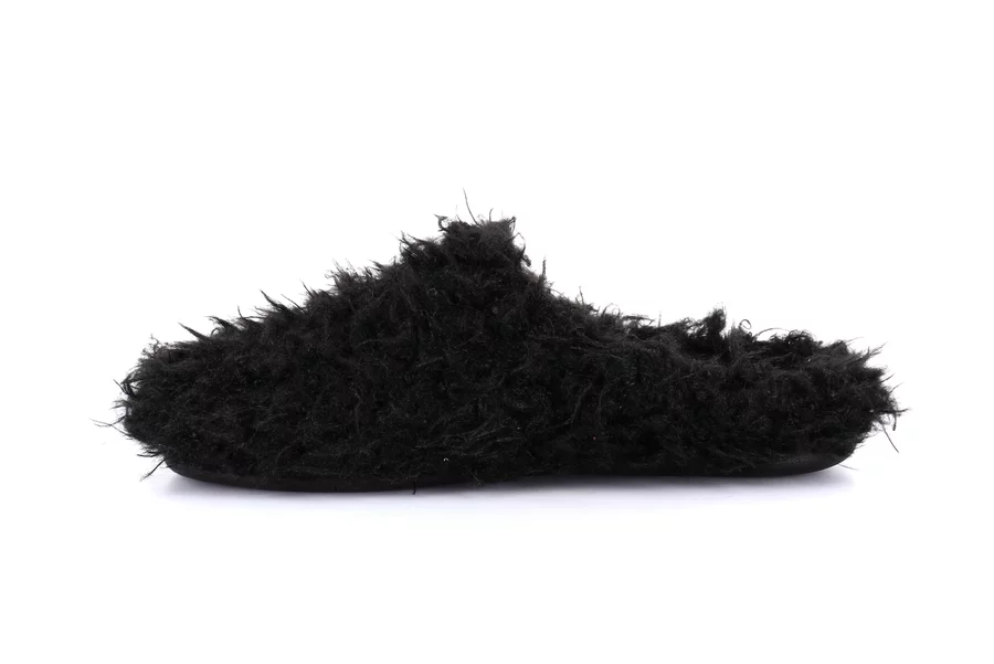 Plush slipper | GAGA CI2588 - BLACK | Grünland