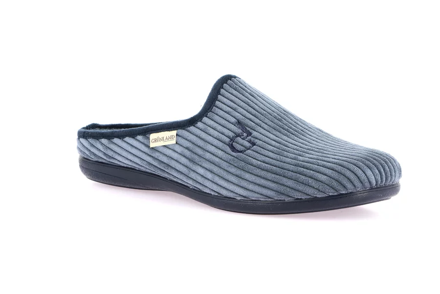 Corduroy slipper | GAFO CI2595 - BLUE | Grünland