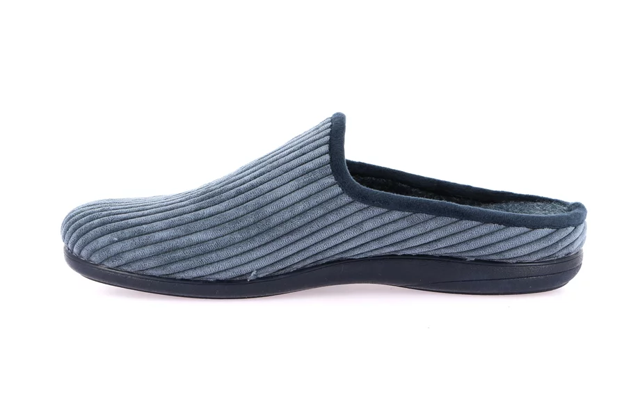 Corduroy slipper | GAFO CI2595 - BLUE | Grünland