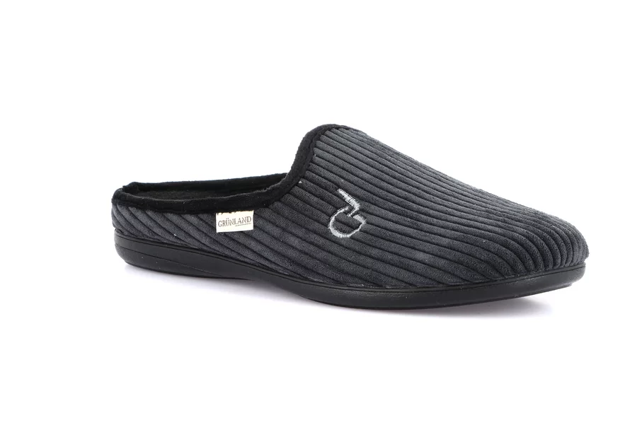 Corduroy slipper | GAFO CI2595 - BLACK | Grünland