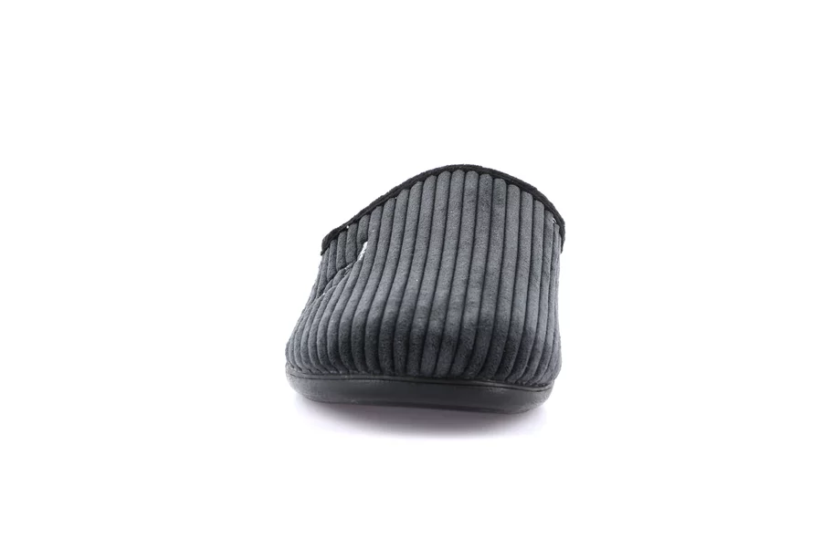 Corduroy slipper | GAFO CI2595 - BLACK | Grünland