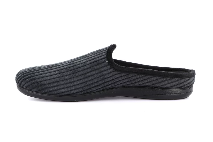 Corduroy slipper | GAFO CI2595 - BLACK | Grünland