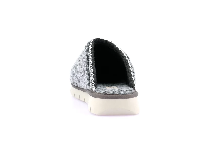 Soft teddy slipper | LOXI CI2599 - GREY | Grünland