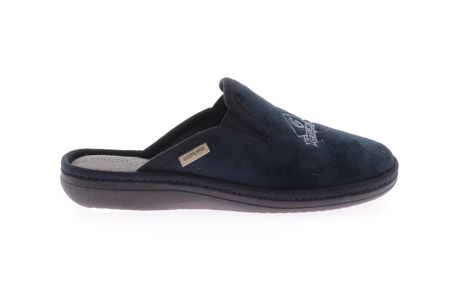 Men's slipper in fabric | ENEA CI2615 - BLUE | Grünland