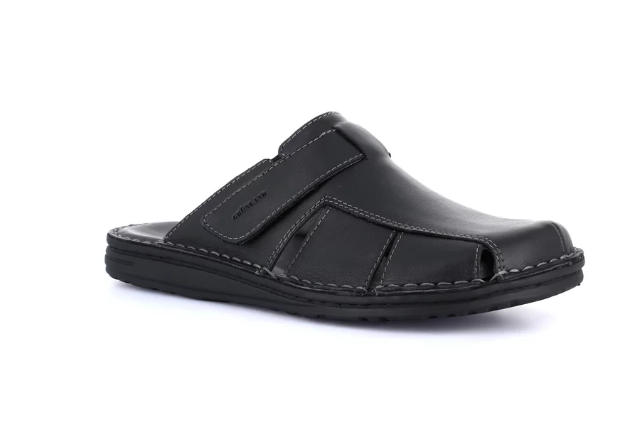 Closed sandal for men | LAPO CI2619 - BLACK | Grünland