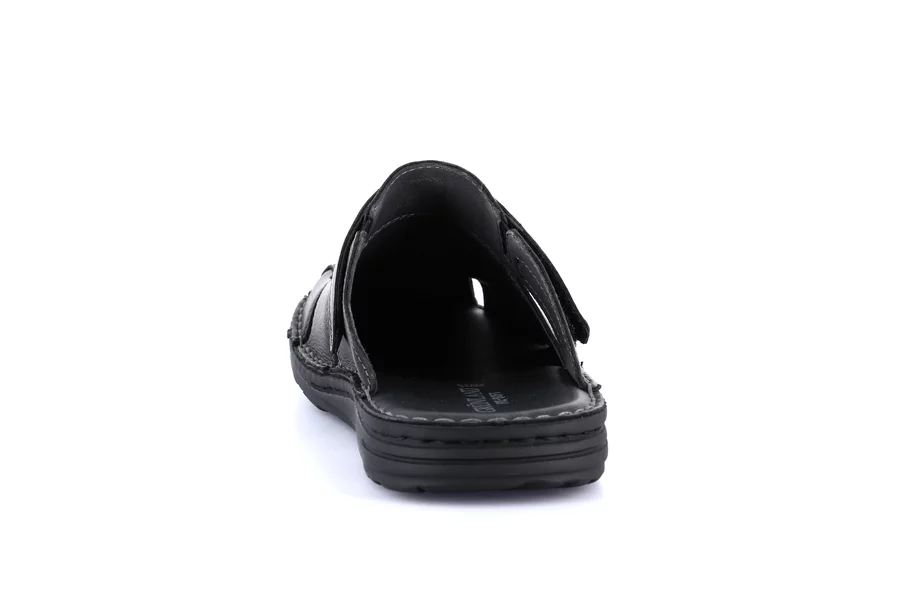 Closed sandal for men | LAPO CI2619 - BLACK | Grünland