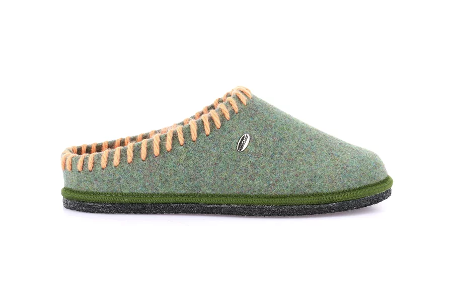 Felt slipper with contrasting threads CI2937 - ERBA | Grünland