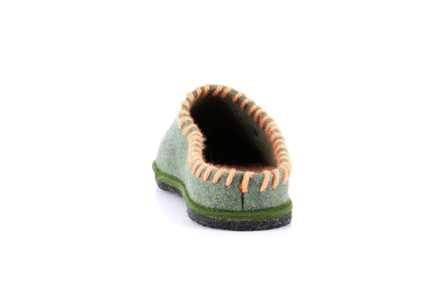 Felt slipper with contrasting threads CI2937 - ERBA | Grünland