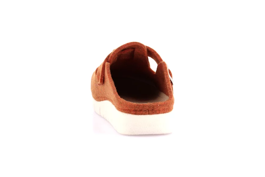 Recycled felt slipper | HATE CI2950 - ORANGE | Grünland