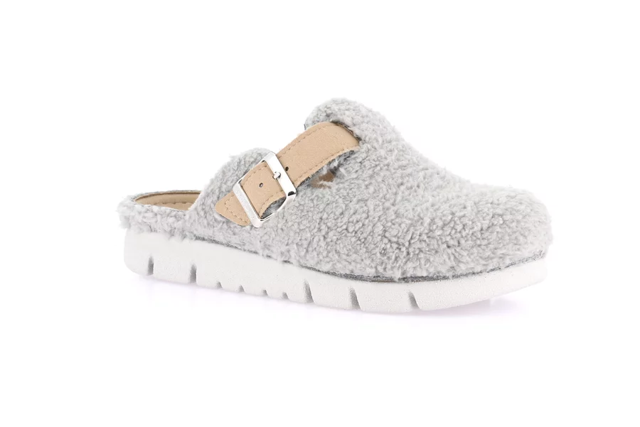 Eco-friendly plush slipper | HATE CI2952 - GRAU | Grünland