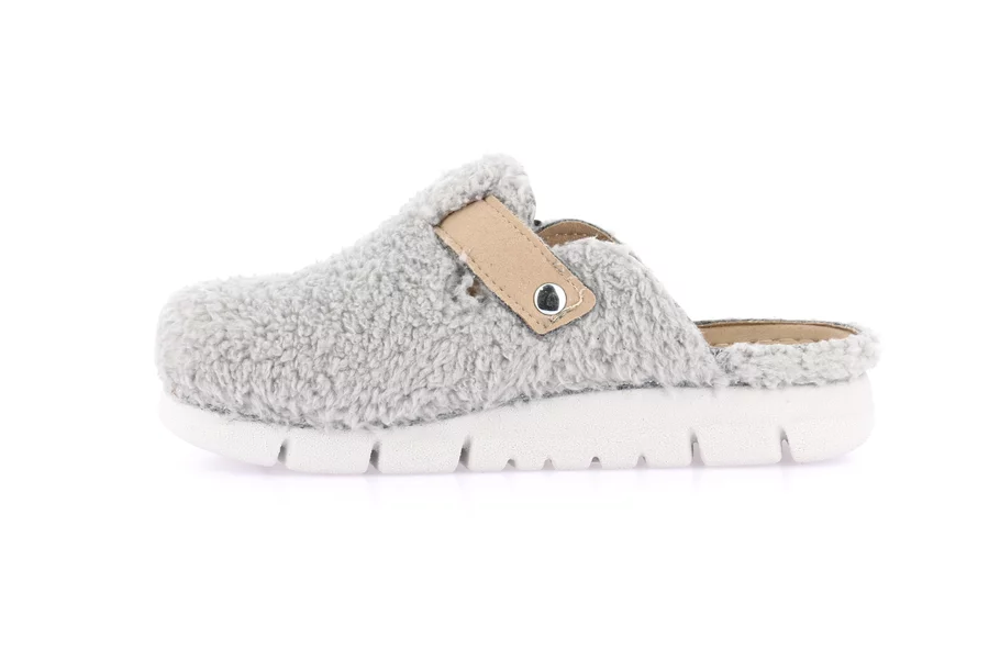 Eco-friendly plush slipper | HATE CI2952 - GRAU | Grünland